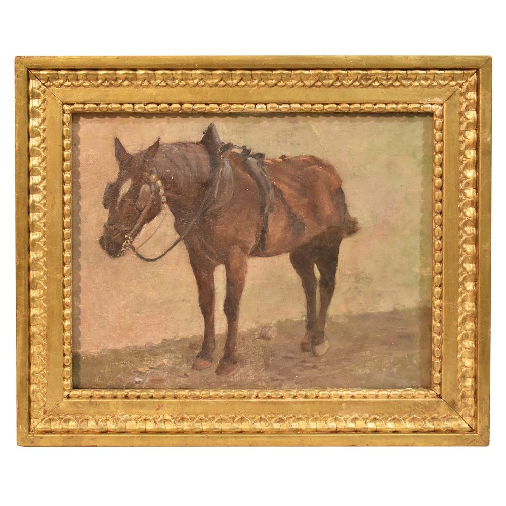 A  horse painting horses animals paintings oil on canvas paintings 19th century.jpg